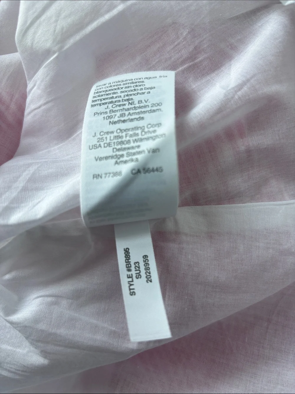 J. Crew Pink Smocked Ruffle-Strap Sundress